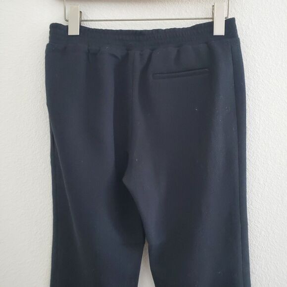 BCBGMaxAzria Pants XS Black Pique Knit Pull On Slim Straight Business Casual - Picture 7 of 11